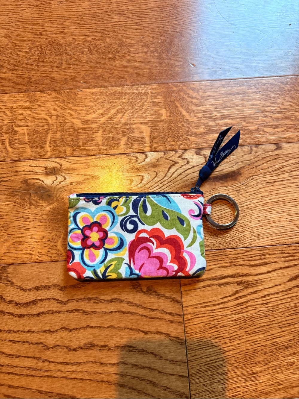 Vera Bradley “Hope Garden” Zip ID Keychain